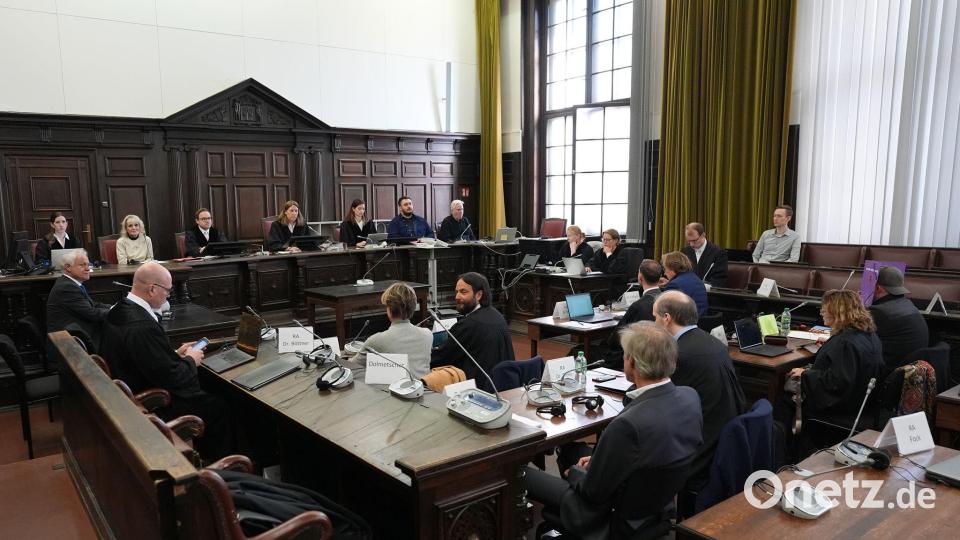 Im aktuellen Prozess gibt es sieben Angeklagte. Bild: Marcus Brandt/dpa Pool/dpa