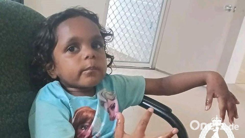Das Mädchen wird seit der Nacht zum Sonntag vermisst. Bild: -/NORTHERN TERRITORY POLICE FORCE/dpa