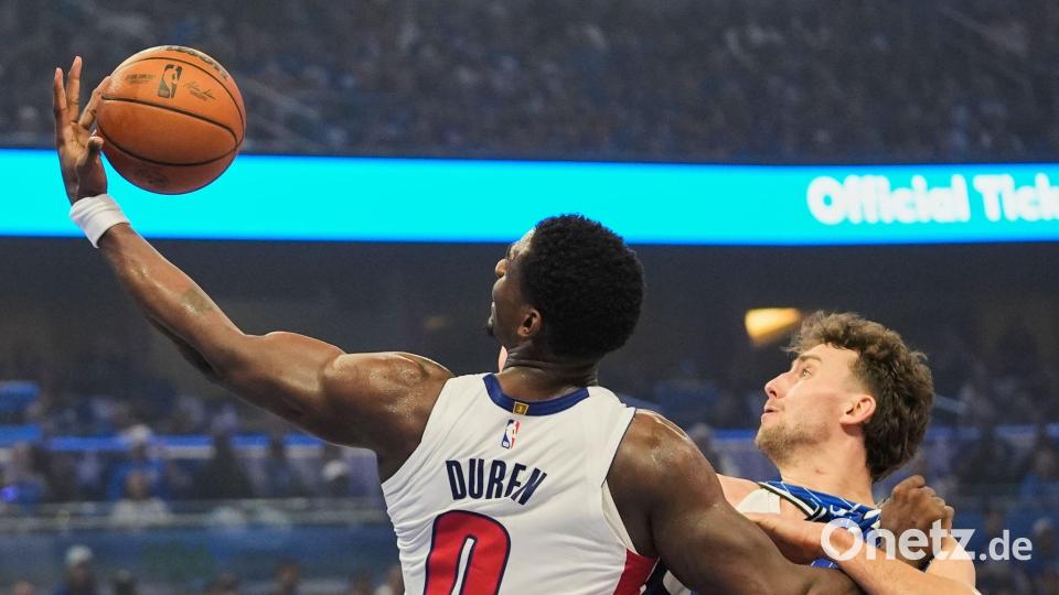 Das Duell zwischen Orlando und Detroit war hart umkämpft. Bild: John Raoux/AP/dpa