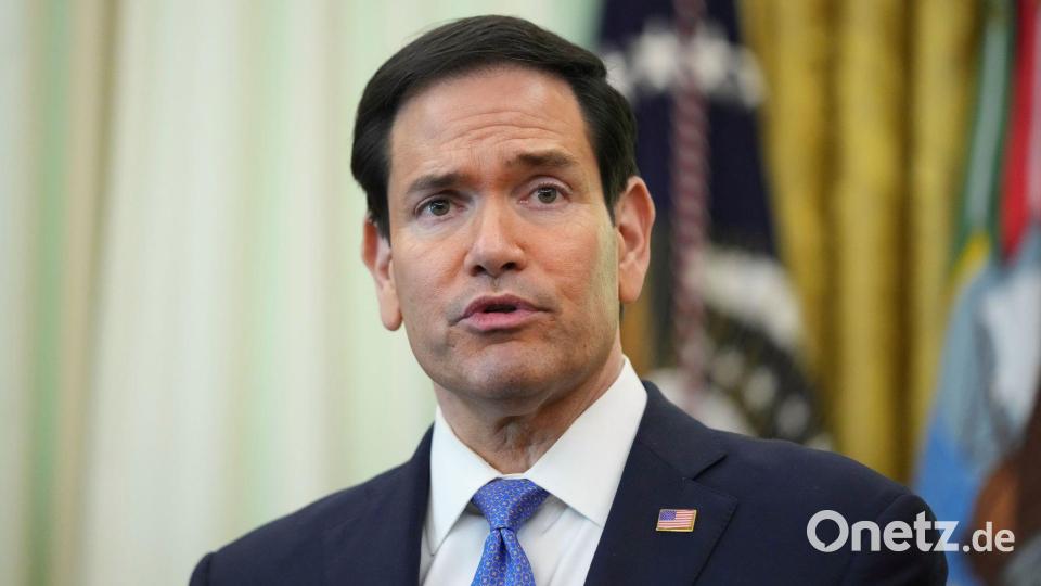 US-Außenminister Marco Rubio vergleicht die Straße von Hormus mit einer „wirtschaftlichen Atomwaffe“. (Archivbild) Bild: Mark Schiefelbein/AP/dpa