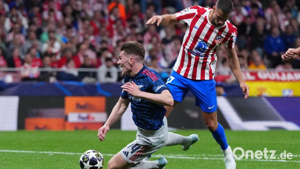 Die entscheidende Szene der ersten Halbzeit. Bild: Manu Fernandez/AP/dpa