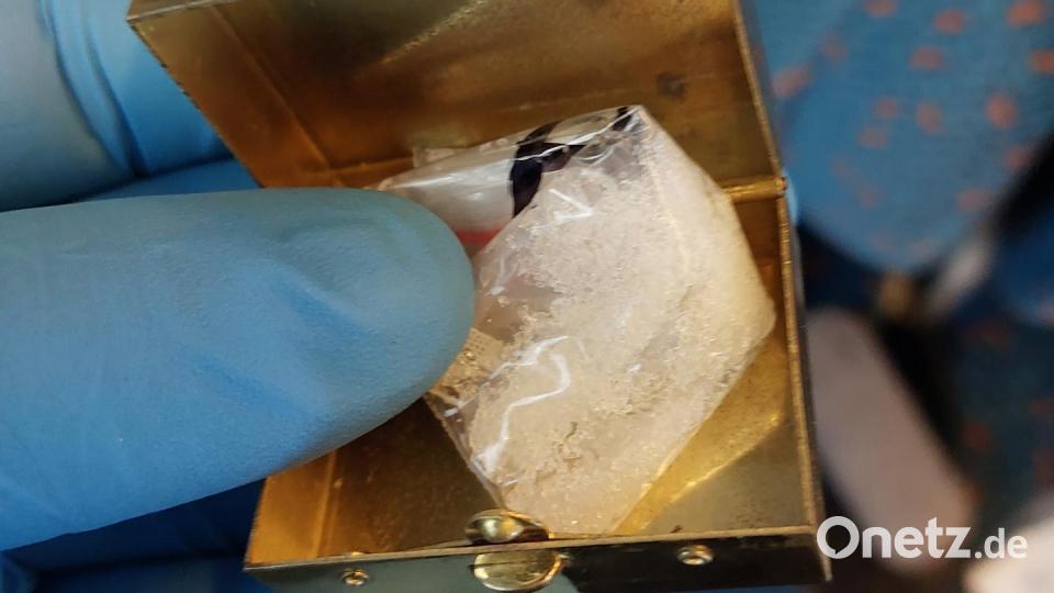 Crystal in der Dose. Symbolbild: Bundespolizei