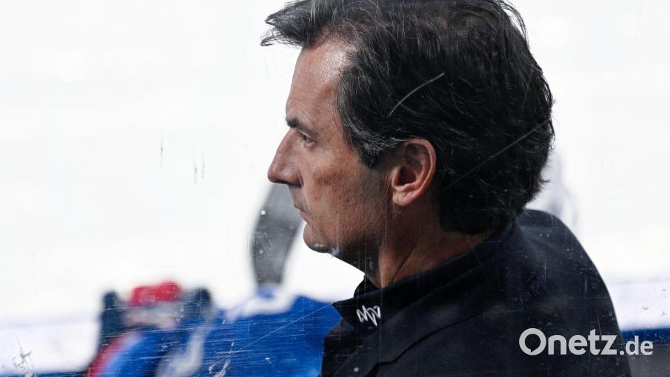 Hofft auf einen Erfolg am Donnerstag: Adler-Coach Dallas Eakins. Bild: Uwe Anspach/dpa
