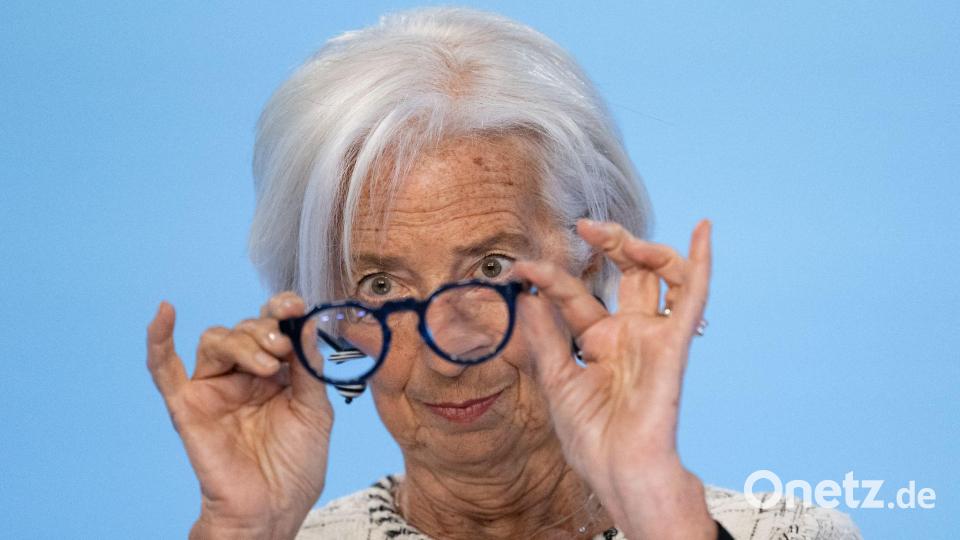 Frankfurt: Lagarde im Fokus – Reaktion bei Pressekonferenz zur EZB-Ratssitzung Bild: Florian Wiegand/dpa