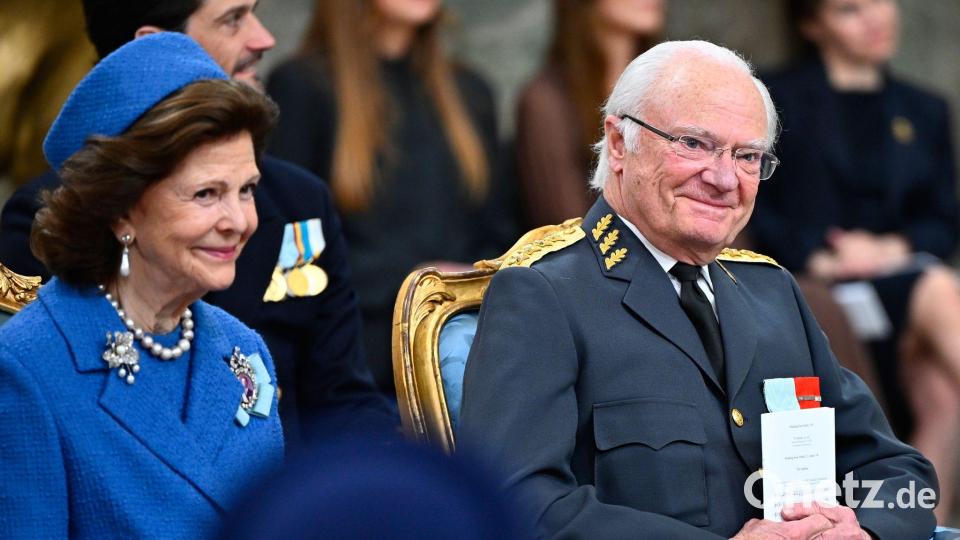 Zu Ehren von Carl Gustaf gab es einen Gottesdienst in der Schlosskirche. Bild: Anders Wiklund/TT News Agency/AP/dpa