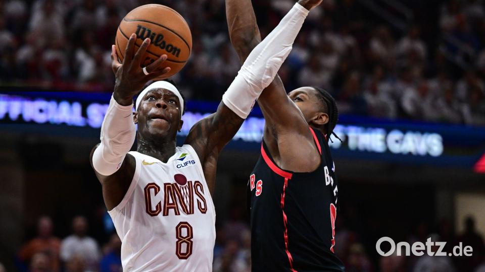Dennis Schröder hatte einen starken Abend für Cleveland. Bild: David Dermer/AP/dpa
