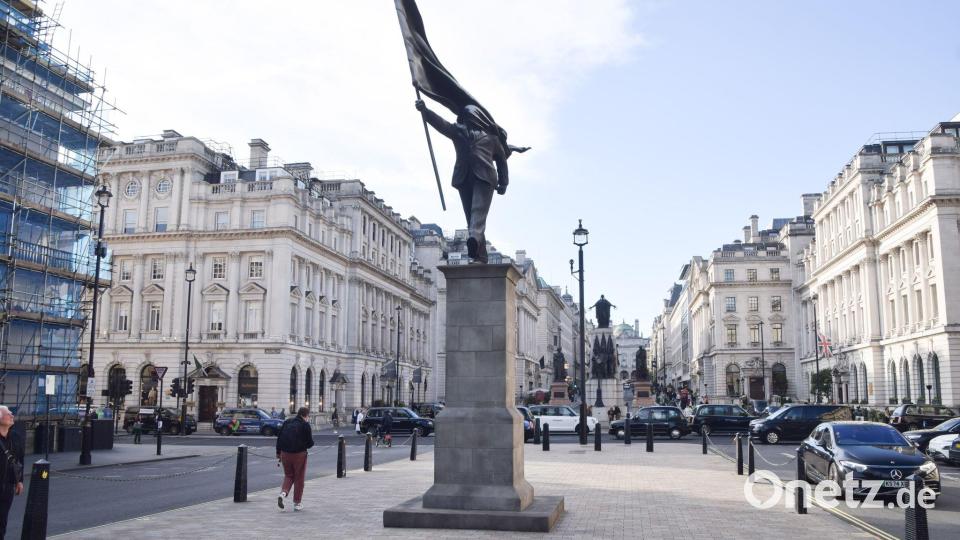 Die Statue steht am Waterloo Place im Zentrum Londons. Bild: Vuk Valcic/ZUMA Press Wire/dpa