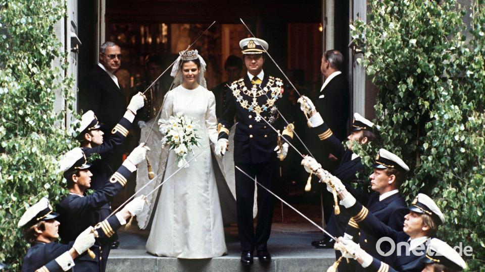Seine Traumfrau trifft Carl XVI. Gustaf bei den Olympischen Spielen 1972 in München. Vier Jahre später heiratet er Silvia Sommerlath. (Archivbild) Bild: dpa