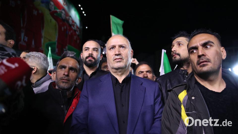 Irans Fußball-Verbandspräsident Mehdi Tadsch stellt Bedingungen für eine WM-Teilnahme der Nationalmannschaft in den USA. Bild: Saeid Zareian/dpa