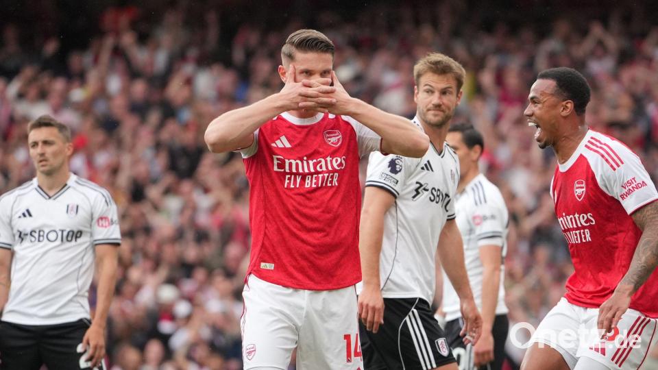 Arsenals Viktor Gyökeres war beim 3:0 gegen Fulham mit einem Doppelpack und einer Torvorlage der Mann des Spiels. Bild: Kin Cheung/AP/dpa