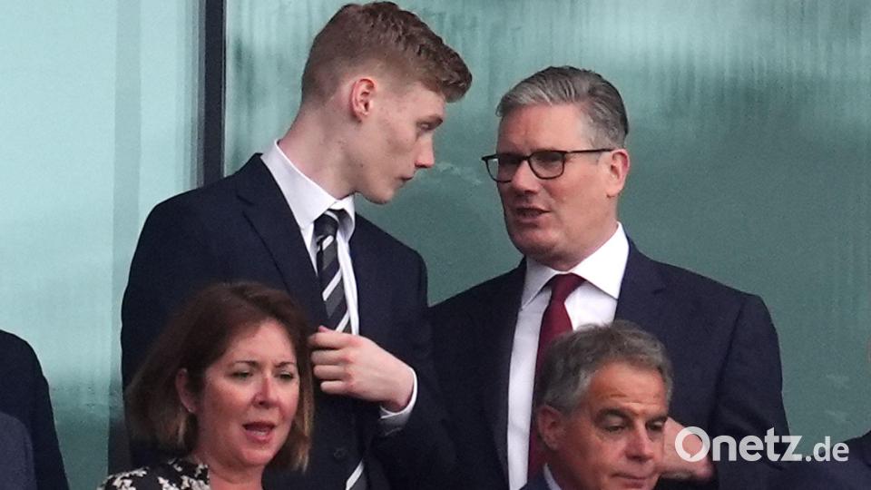 Der britische Premierminister und Arsenal-Fan Keir Starmer war im Stadion dabei. Bild: Adam Davy/PA Wire/dpa