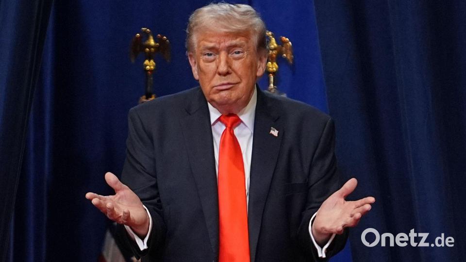US-Präsident Donald Trump spricht in einer Charter School in Florida. Bild: Matt Rourke/AP/dpa