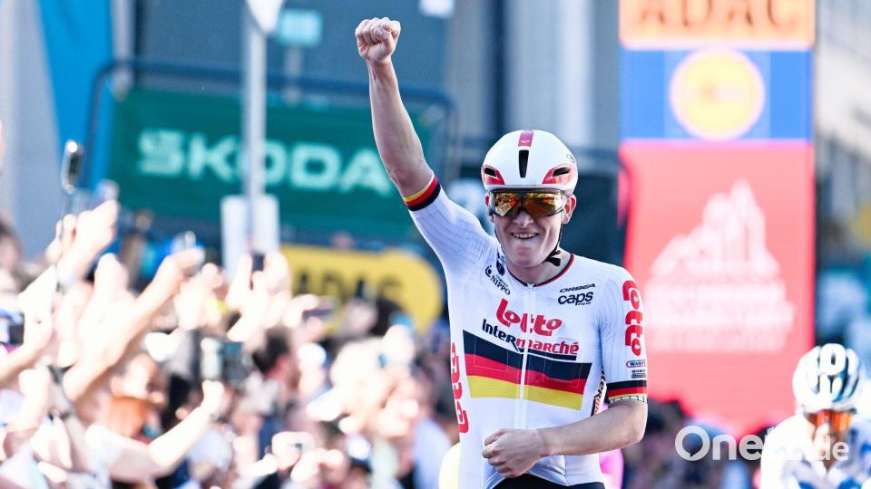 „Hyper Hyper“-schnell sprintete Georg Zimmermann ins Ziel. Bild: Uwe Anspach/dpa