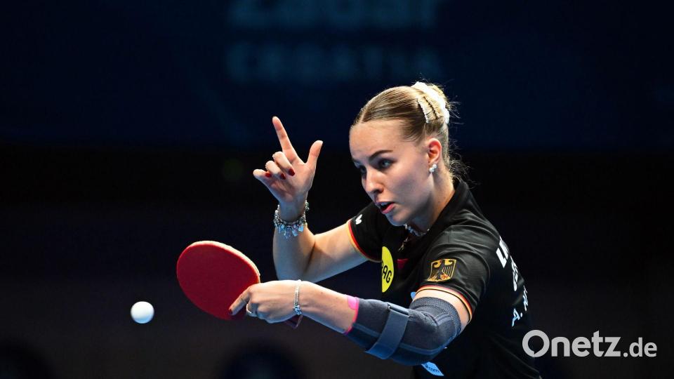 Die deutsche Tischtennis-Nationalspielerin Annett Kaufmann. (Archivbild) Bild: Manfred Schillings/dpa