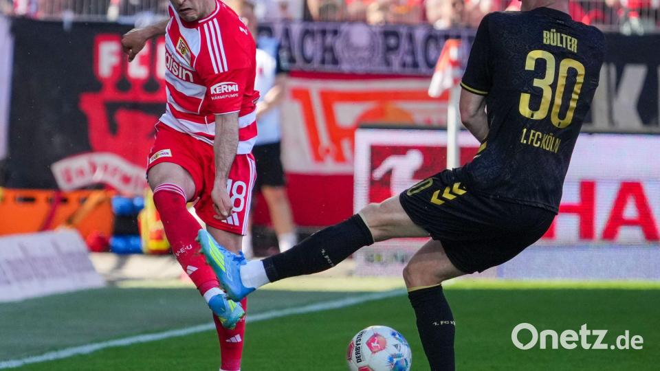 Unions Josip Juranovic bekam in Berlin den Ball nicht zugeworfen. Bild: Soeren Stache/dpa