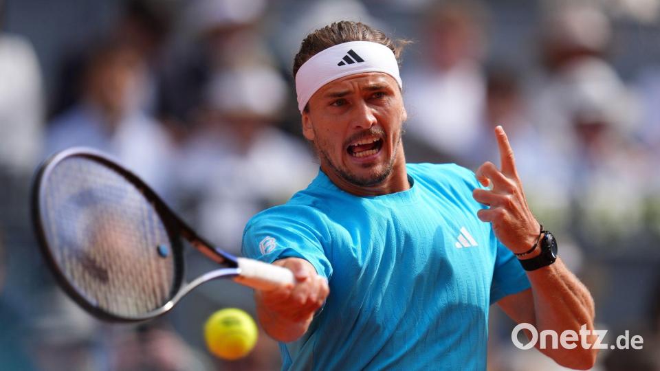 Alexander Zverev verpasst den Titel in Madrid Bild: Manu Fernandez/AP/dpa
