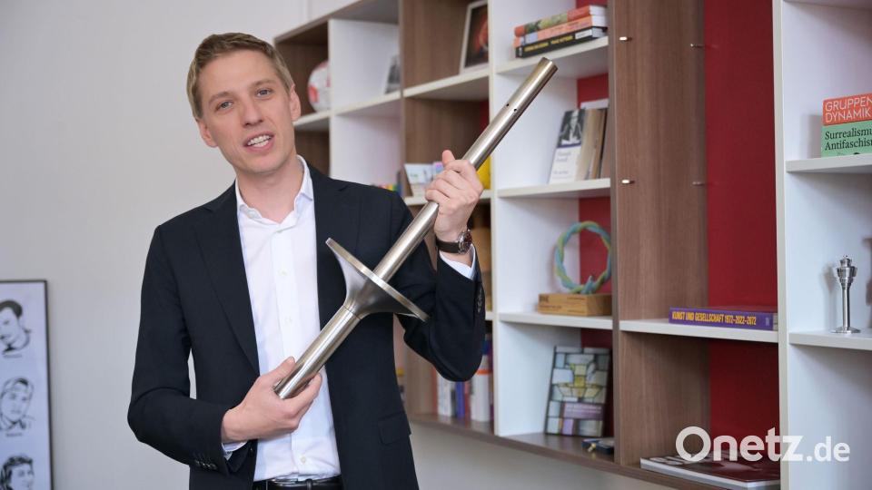 Olympische Fackel als Glücksbringer für die Bewerbung. Bild: Malin Wunderlich/dpa