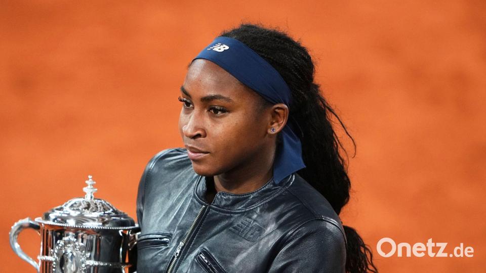 2025 triumphierte US-Tennisstar Coco Gauff bei den French Open. (Archivbild) Bild: Lindsey Wasson/AP/dpa