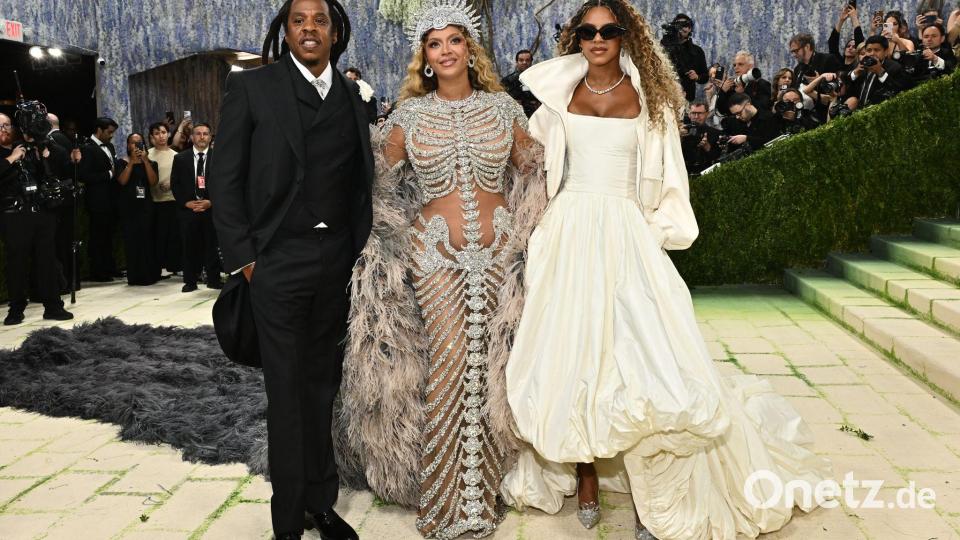 Musikerin Beyoncé kam mit Mann und Tochter zur „Party des Jahres“. Bild: Evan Agostini/Invision/dpa