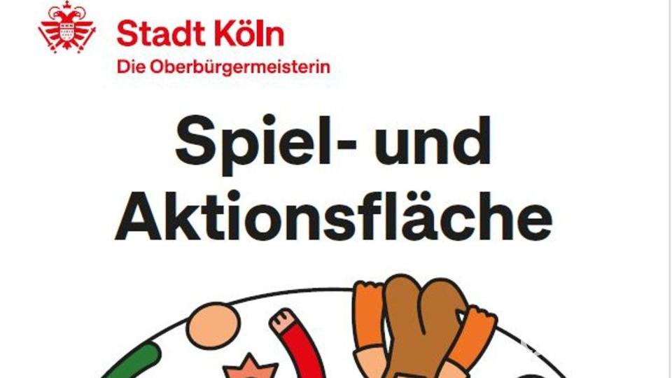 So sollte das Spielplatz-Schild mal aussehen - nun ist es Geschichte. (Handout) Bild: Stadt Köln/dpa