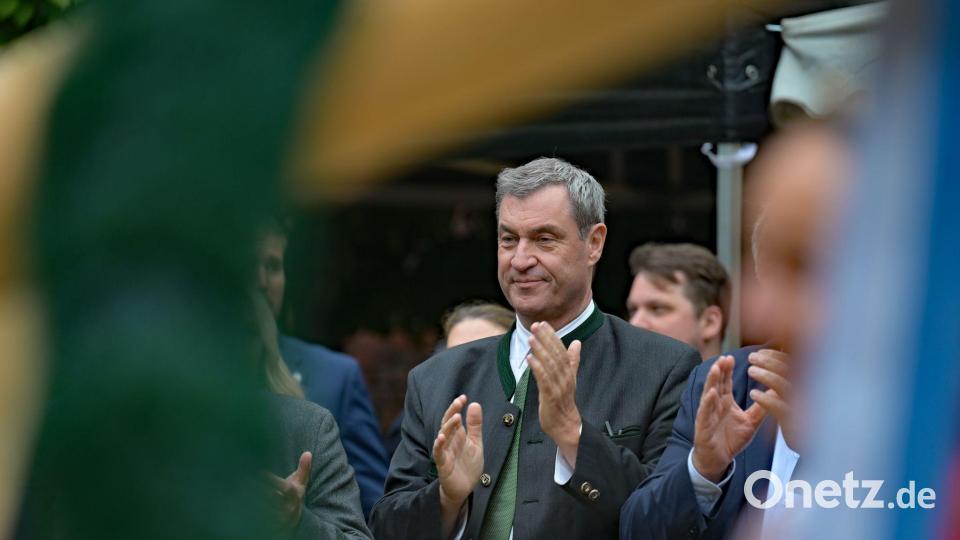 Söder ist mit dem bayerischen Kabinett auf Kurzbesuch in Brüssel gewesen. Bild: Malin Wunderlich/dpa