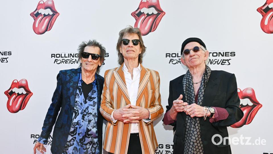 Sie haben es wieder getan: Ronnie Wood (l-r), Mick Jagger und Keith Richards kommen zur Vorstellung des Rolling Stones-Albums in New York. Bild: Evan Agostini/Invision/AP/dpa