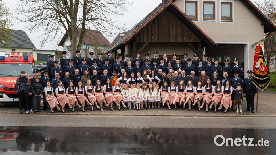 Die Jubelwehr auch nach 150 Jahren noch schlagkräftig und personell bestens aufgestellt. Bild: Achim Leißner