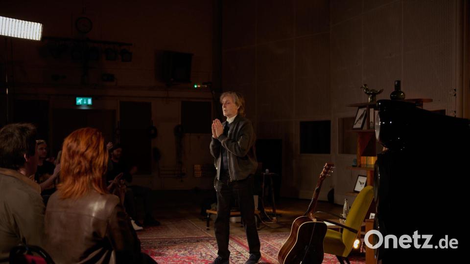 McCartney bei der Präsentation in den Abbey Road Studios. Bild: Sonny McCartney/MPL Communications/dpa