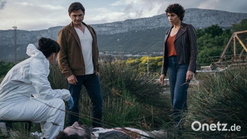 Die Ermittler am Tatort. Bild: Carolina Hellsgard/ARD Degeto Film/Constantin TV/Sinisa Glogoski/dpa