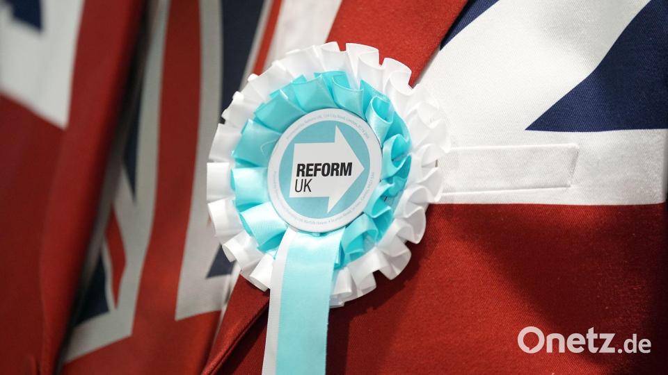 Was bedeuten die Ergebnisse für die Aussicht von Reform bei der nächsten britischen Parlamentswahl? Bild: Joe Giddens/PA Wire/dpa