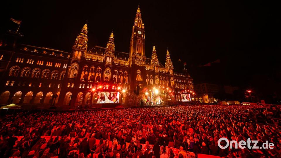 Ganz Wien wird zur ESC-Bühne. (Archivbild) Bild: Max Slovencik/APA/dpa