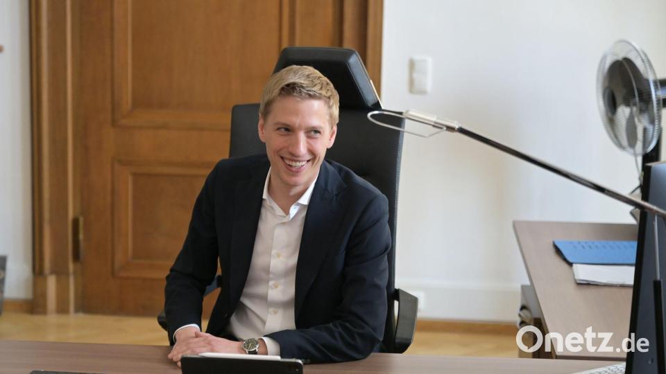 Angekommen im Münchner Chefsessel: Dominik Krause. Bild: Malin Wunderlich/dpa