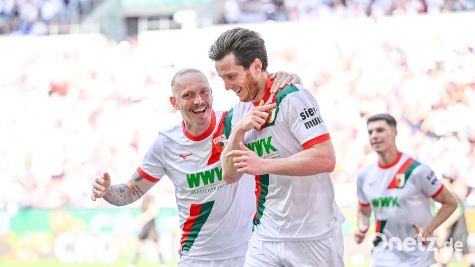 Augsburgs Matchwinner Michael Gregoritsch. Bild: Harry Langer/dpa