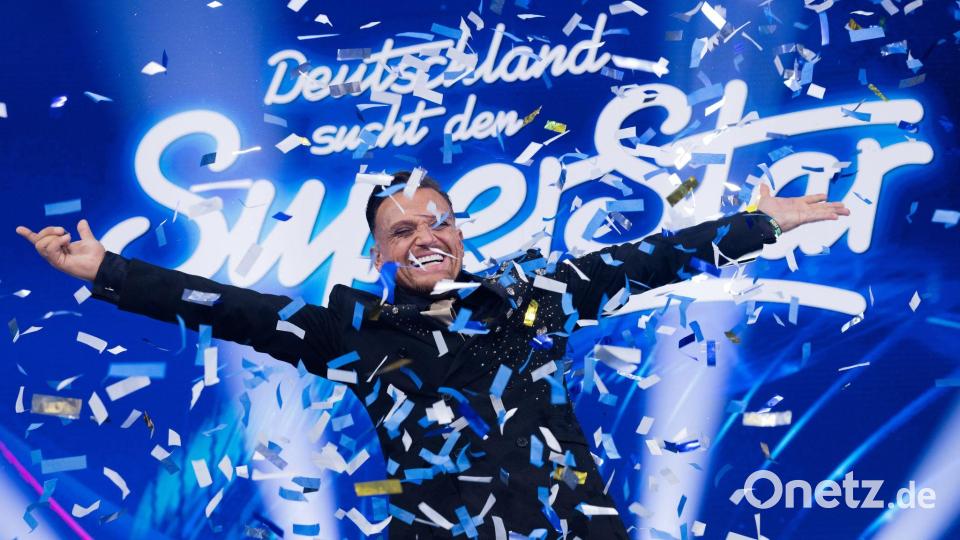 Diesmal im Konfettiregen: Menowin Fröhlich Bild: Rolf Vennenbernd/dpa