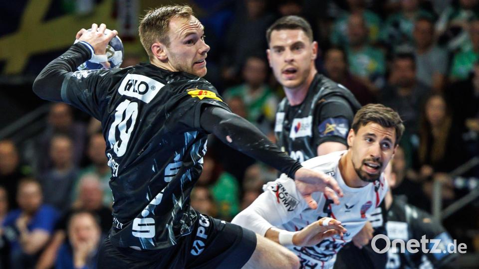 Mathias Gidsel führte die Füchse Berlin zu einen klaren Sieg beim THW Kiel. (Archivbild) Bild: Andreas Gora/dpa