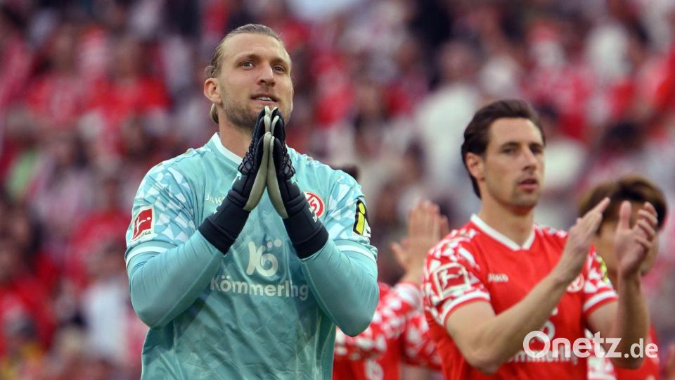 Feierte sein Comeback nach langer Verletzungspause: Mainz-Torwart Robin Zentner. Bild: Torsten Silz/dpa