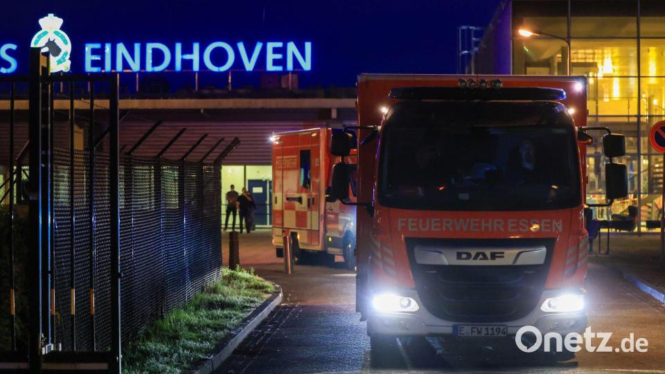 Von Eindhoven aus werden vier deutsche Passagiere der „Hondius“ nach Frankfurt gebracht. Bild: Christoph Reichwein/dpa