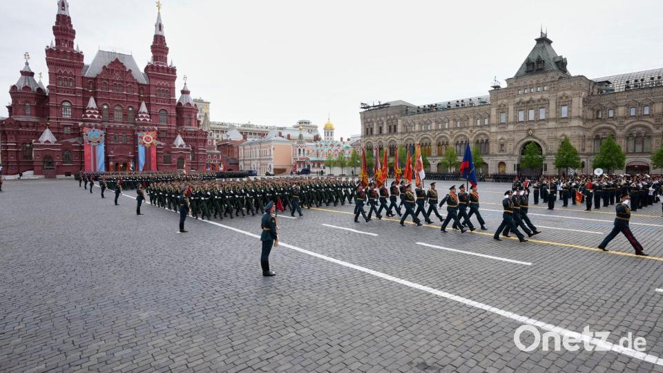 Die Siegesparade in der russischen Hauptstadt verlief störungsfrei. Bild: Pavel Bednyakov/Pool AP/AP/dpa