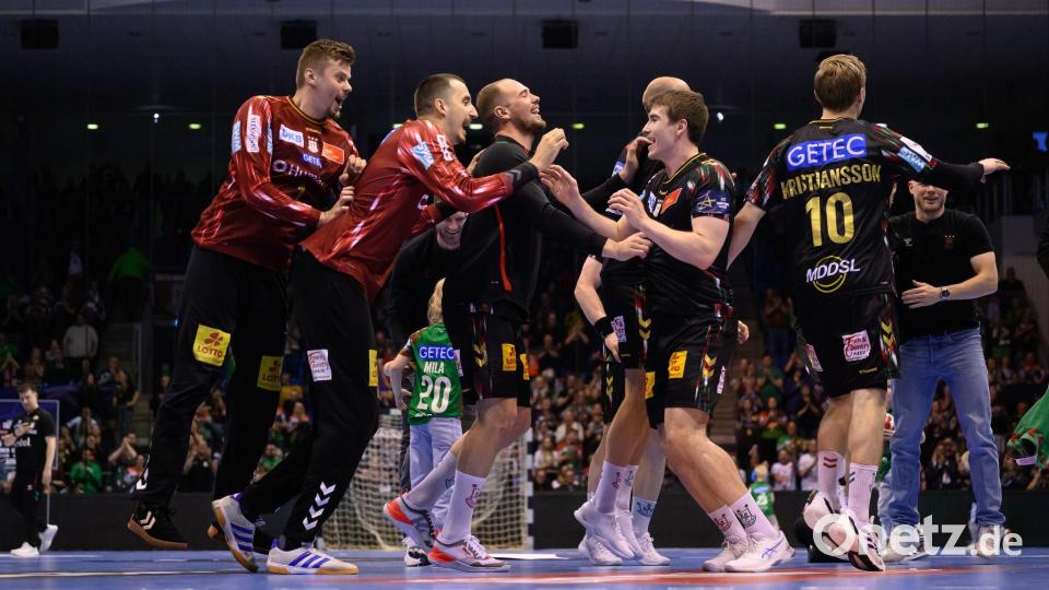 Der SC Magdeburg steht dicht vor dem Gewinn der deutschen Meisterschaft. Bild: Hendrik Schmidt/dpa