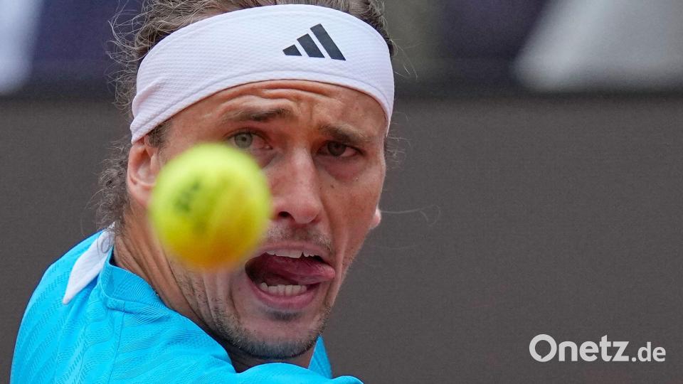 Alexander Zverev überzeugte in seiner Drittrundenpartie gegen den Belgier Alexander Blockx. Bild: Alessandra Tarantino/AP/dpa