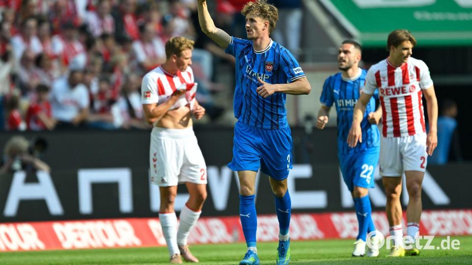 Heidenheims Jan Schöppner entschied mit seinen Toren die Partie. Bild: Ulrich Hufnagel/dpa