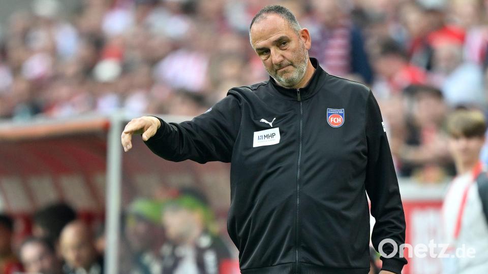 Trainer Frank Schmidt ist immer für eine Überraschung gut. Bild: Ulrich Hufnagel/dpa