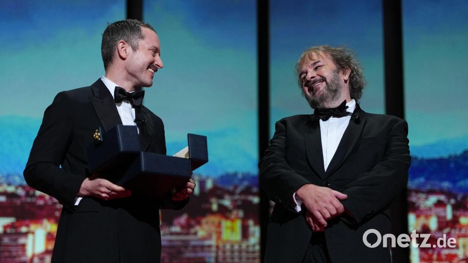 Elijah Wood hielt die Laudatio auf Peter Jackson. Bild: Scott A Garfitt/Invision/dpa