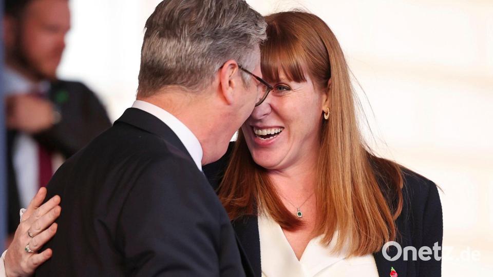 Einst demonstrierten der britische Premier Keir Starmer (links) und Angela Rayner (rechts) demonstrativ Geschlossenheit. Bild: Chris Jackson/Getty Pool/AP/dpa