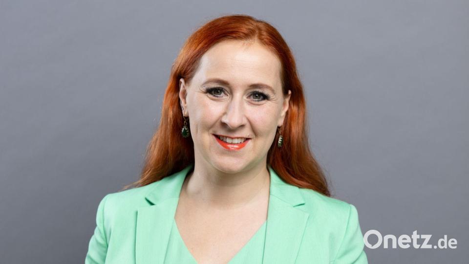 Grünen-Fraktionschefin Franziska Schubert zeigt sich im Anschluss an die Abstimmung „sehr bestürzt“. Bild: Sebastian Kahnert/dpa