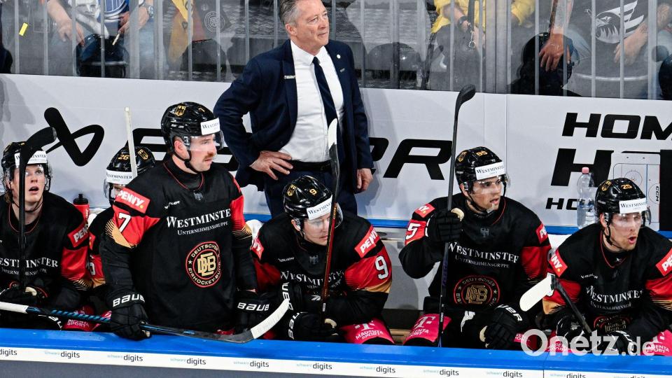 Nach zwei Enttäuschungen bei der WM 2025 und Olympia 2026 steht auch Bundestrainer Harold Kreis mehr unter Beobachtung. (Archivbild) Bild: Uwe Anspach/dpa
