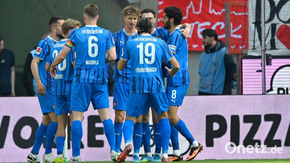 Durch sieben Punkte aus den letzten drei Spielen hat sich der 1. FC Heidenheim zurück in das Rennen um den Relegationsrang gebracht. (Archivbild) Bild: Ulrich Hufnagel/dpa