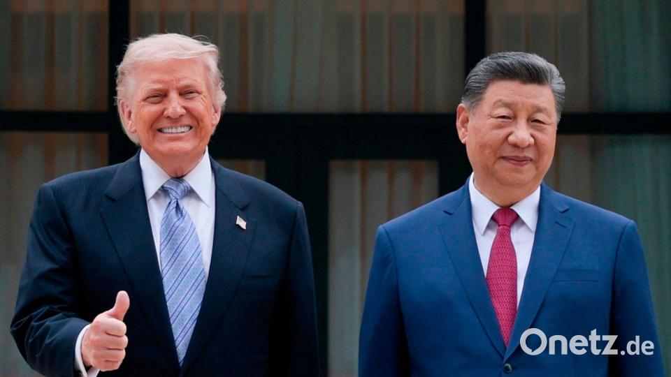 Xi und Trump lobten die Beziehung beider Staaten. Bild: Evan Vucci/Pool Reuters/AP/dpa