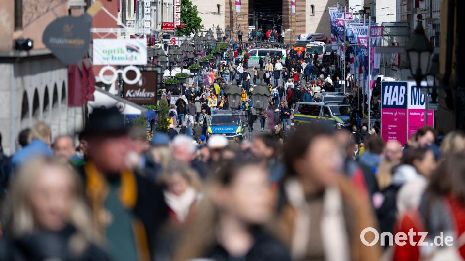 Es blieb weitgehend ruhig afu dem Katholikentag in Würzburg. Bild: Sven Hoppe/dpa