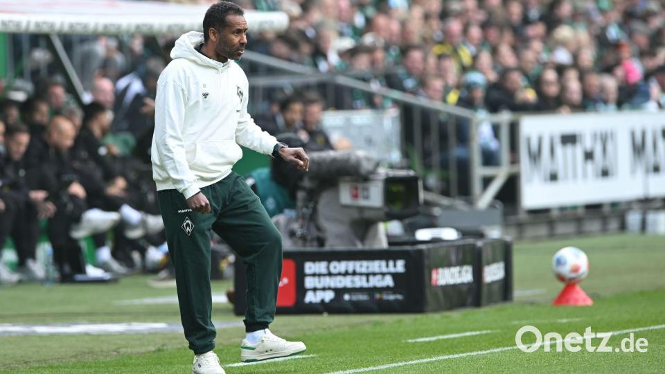 Daniel Thioune hatte sich mit Werder Bremen schon vor dem letzten Saisonspiel gerettet. Bild: Carmen Jaspersen/dpa